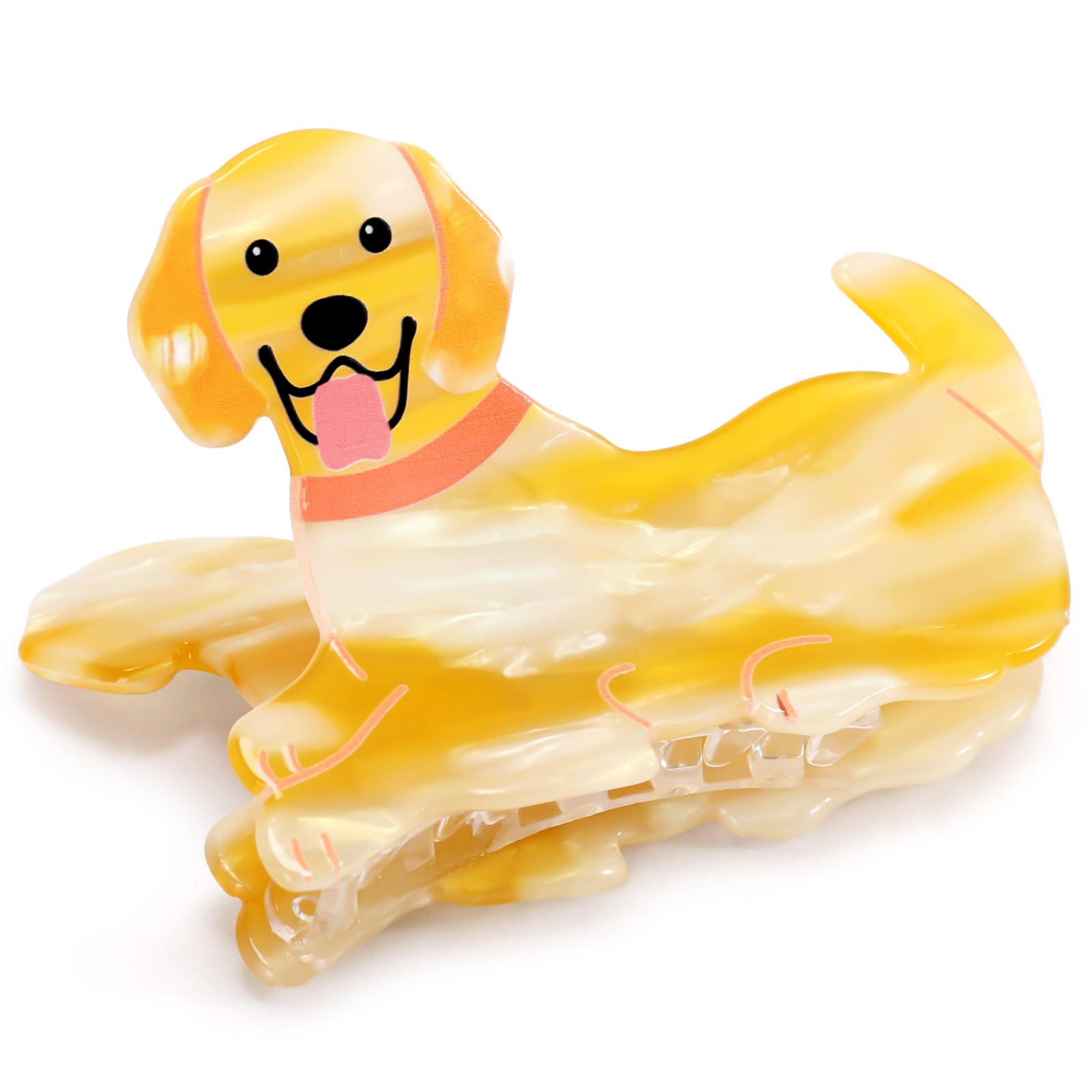 Pinzas para el pelo de perro Golden Retriever para mujeres y niñas, lindas horquillas pequeñas para cabello grueso o mediano, accesorios para el cabello dorado para mujeres amantes de los 8