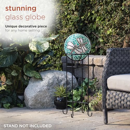 image for Alpine Corporation HMD194 Outdoor Glass Mosaic Gazing Globe Yard Decor