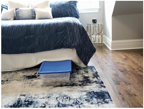 Miniatura 4 de HOMZ 3241CLBL.06 - Bolsa para debajo de la cama, 41 cuartos de galón, transparente