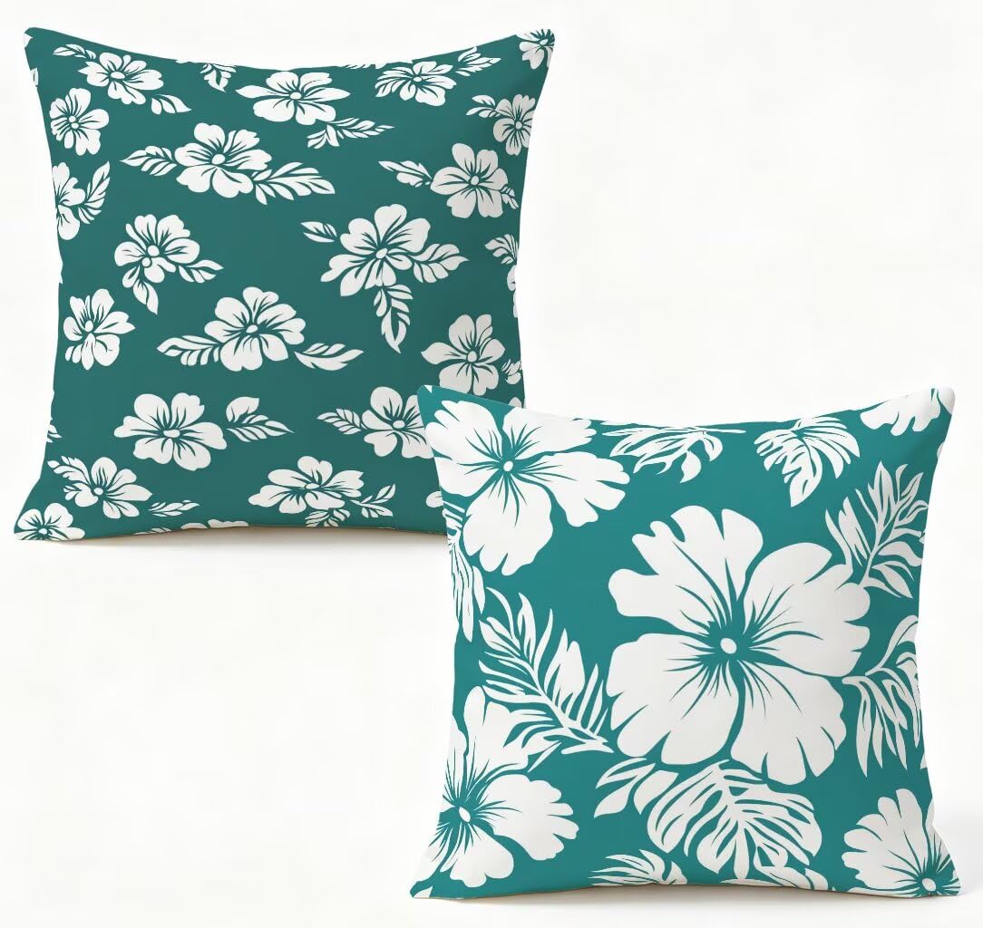 Coussin exterieur 75 x 75 lot de 2 vert sauge housse lin canape