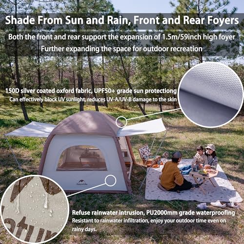 Carpa inflable para camping 3 personas windhike ligera miniatura 3