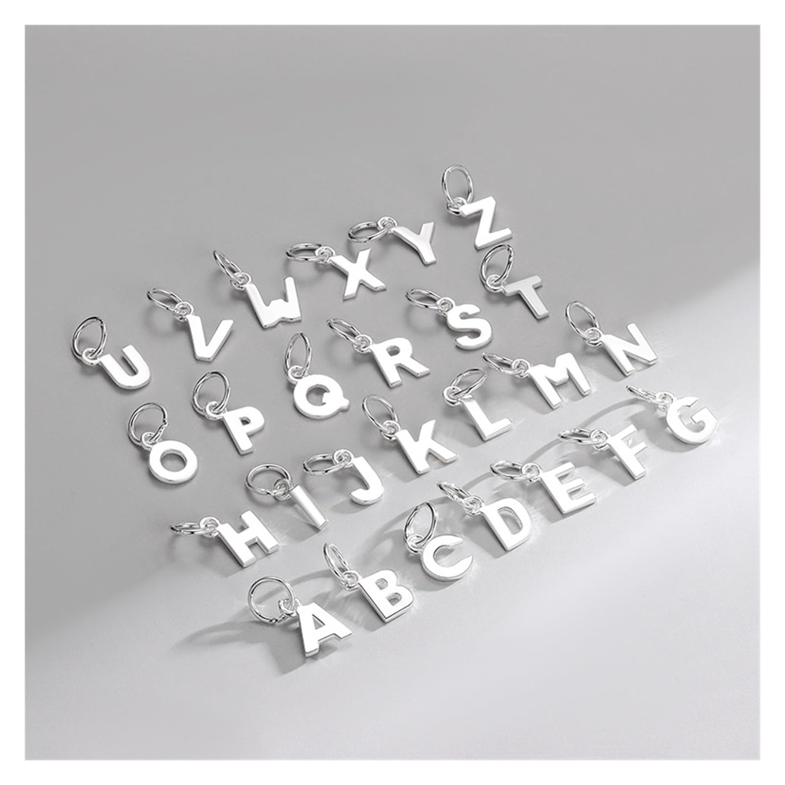 Amazon.co.jp: シルバー925 26文字チャームペンダント手作りDIY