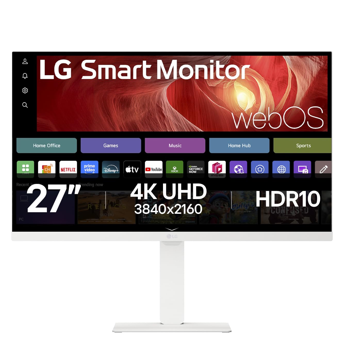 LGスマートモニター/27型/4K large-m01.jpg IPSパネル/27U730SA-W ディスプレイ・モニター本体