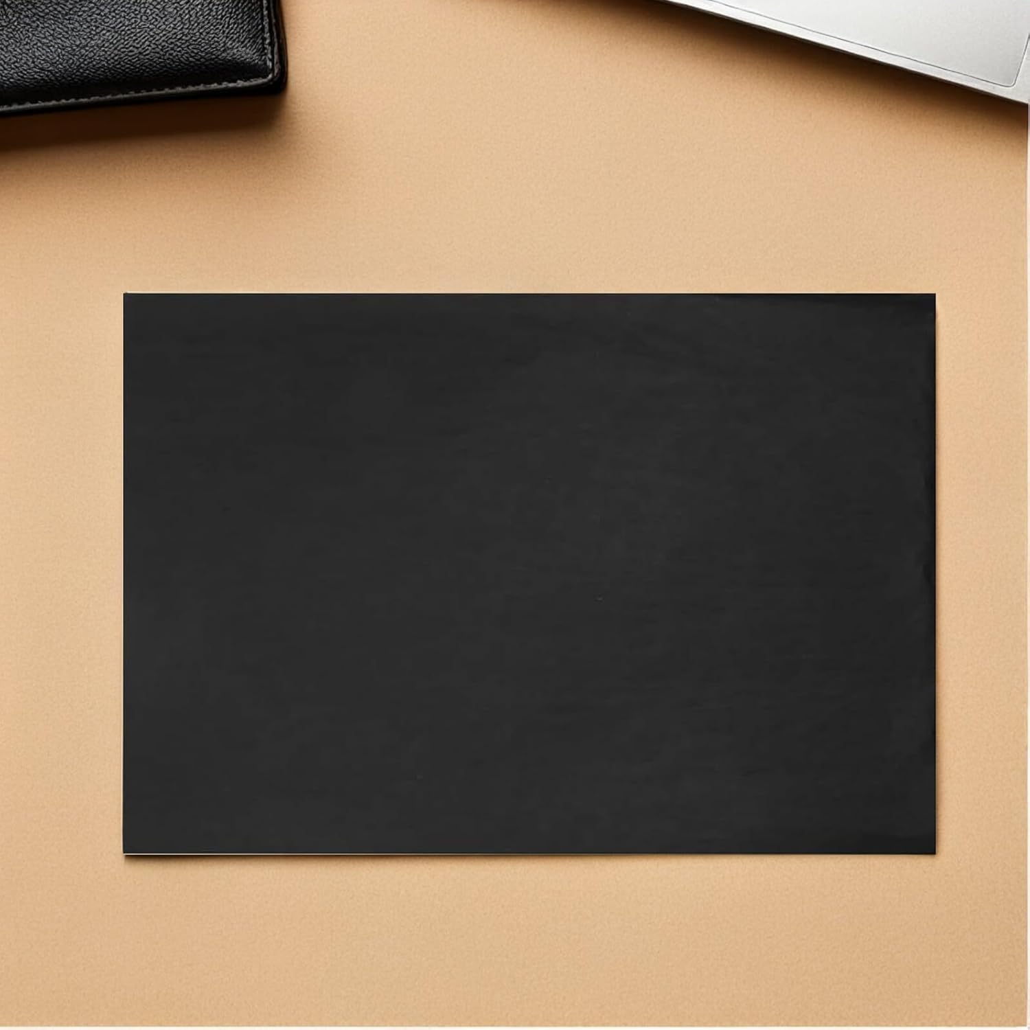 OSALADI 100 Sheets Black Tissue Paper 35x50cm for DIY Packaging and Wrapping Wedding Birthday Crafts Decoration