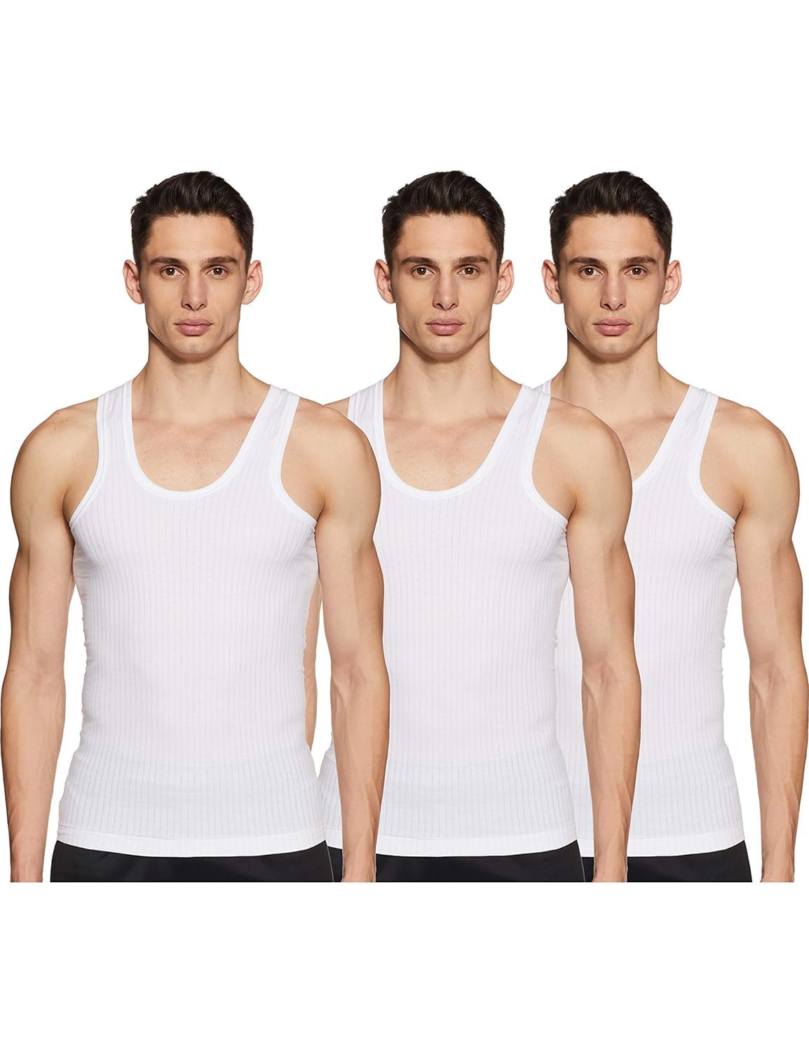 hivata Lining Vest Men & Boys in Cotton Sleeveless Vest/Baniyan Modern Regular Fit Solid Inner wear Sando in White Color (Pack of 3)-picture-32