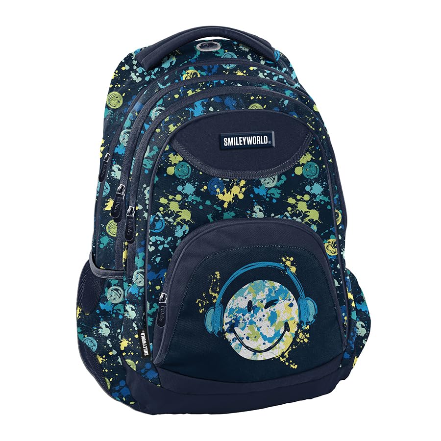 PASO SM23LC-2708, Sac à dos scolaire SMILEY BeUniq, Multicolor