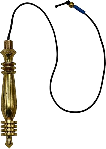 Miniatura 2 de Péndulos de metal curativo para adivinación, oro doble ISIS 7 anillo Karnak acero cobre péndulo alta energía péndulo de bronce péndulos de mesa MP07