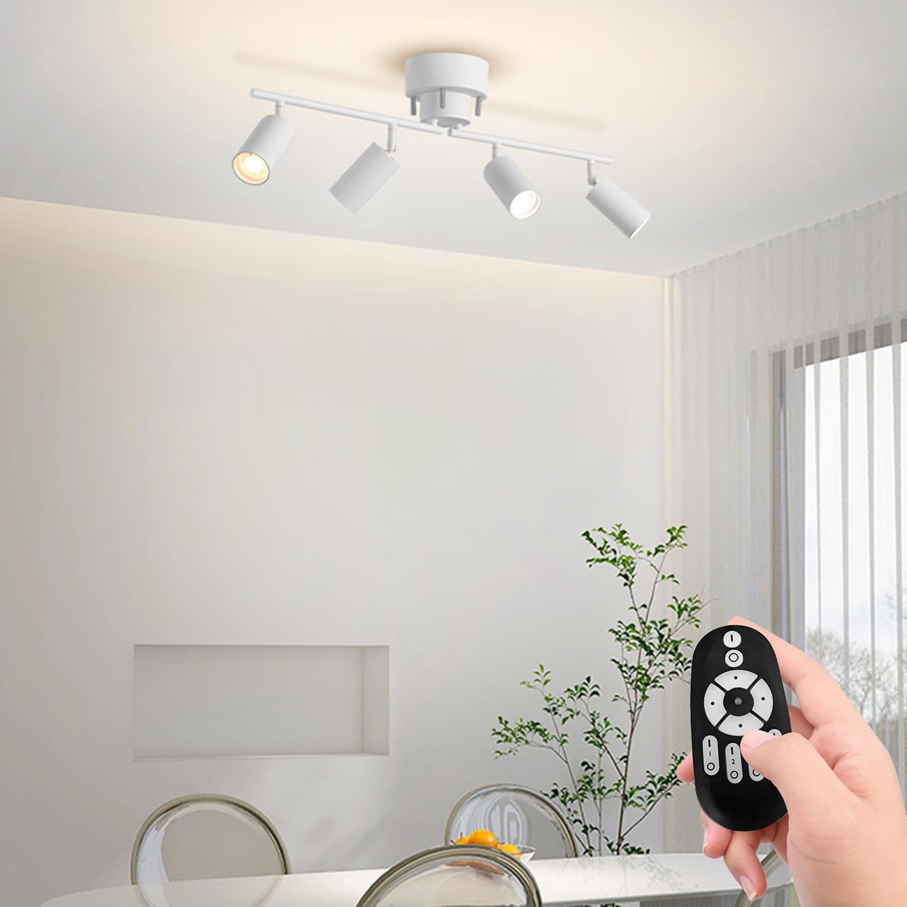 Amazon.co.jp : Pirlamp シーリングライト 4灯 スポットライト 6畳 8畳 Amazon.co.jp : Pirlamp シーリングライト 4灯 スポットライト 6畳 8畳