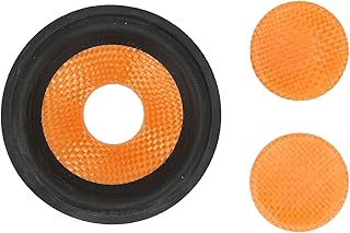 Speaker Cone Drum Paper, 0.8 Inch Inner Diameter 3 Inch Outer Diameter Subwoofer Rubber Cone Drum Paper for 3 Inch Speaker, with Rubber Surround