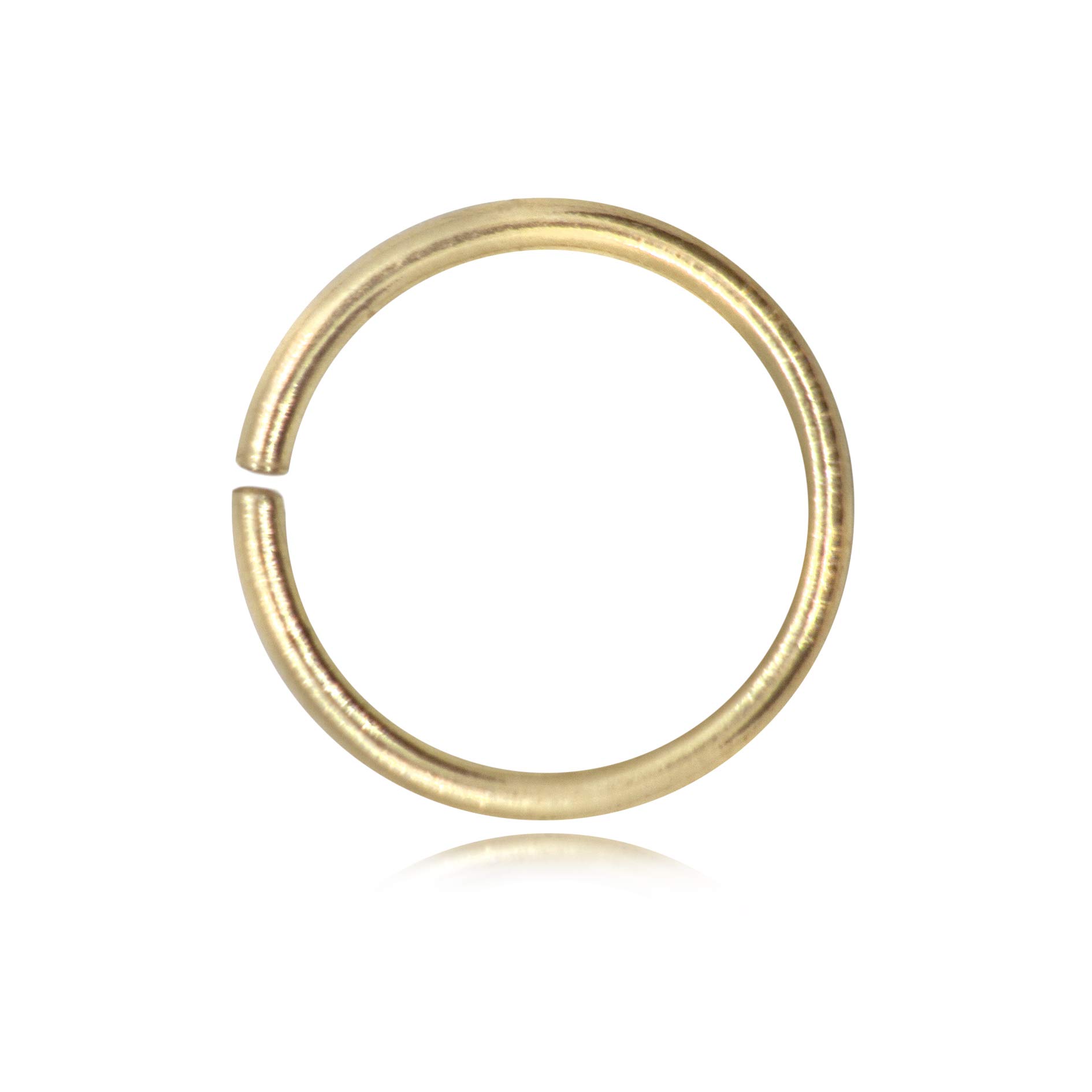 TJsThe Jewellery Store London Strong Gold Open Jump Rings 5 Pcs Gold Plated Vermeil, 8mm Diameter, for Necklaces Bracelets Earring Making