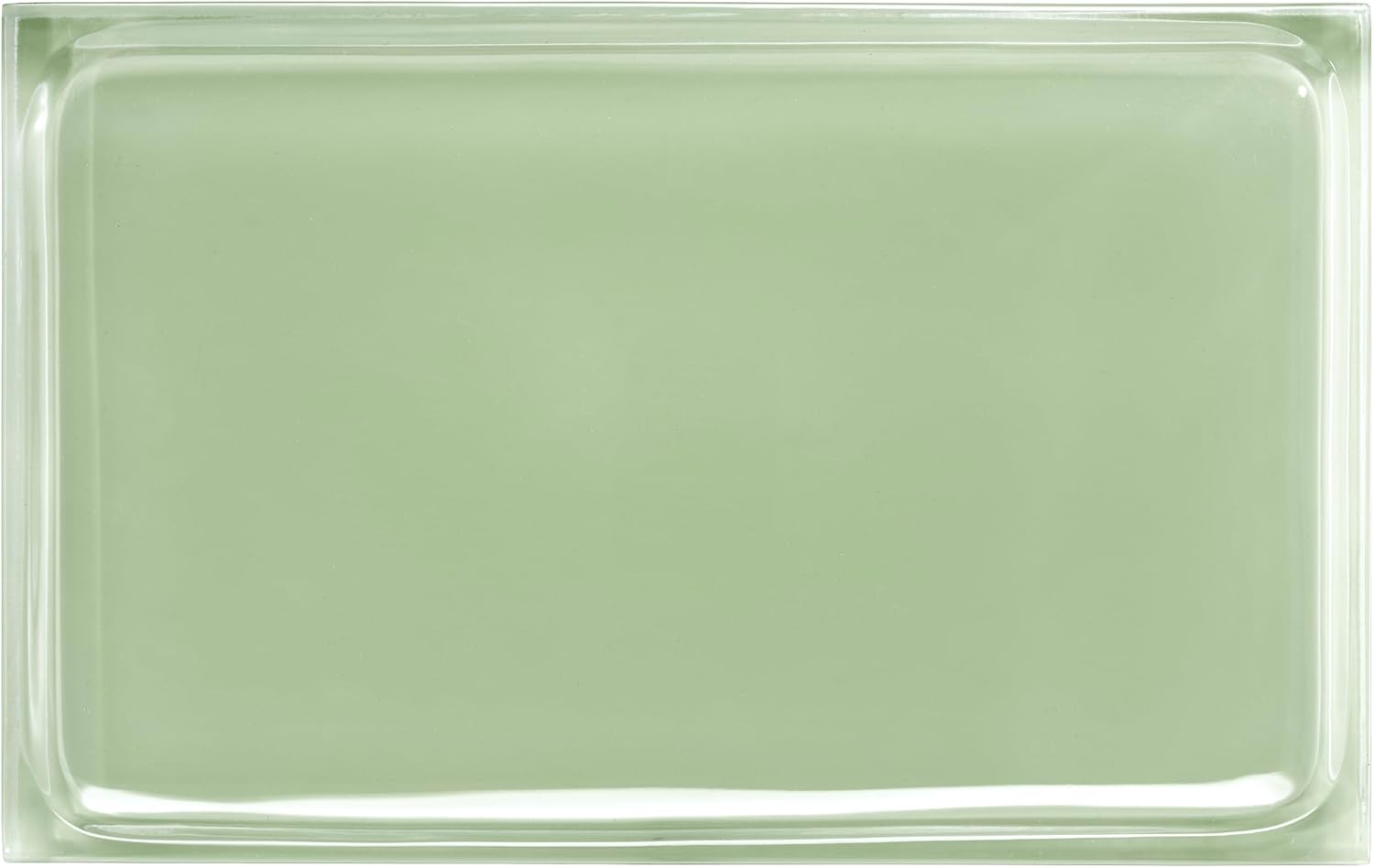 IZOD - Vanity Tray, Clear Resin Countertop Accessories, Modern Bathroom Decor, Dorm Room Essentials (Marina Collection, Green)