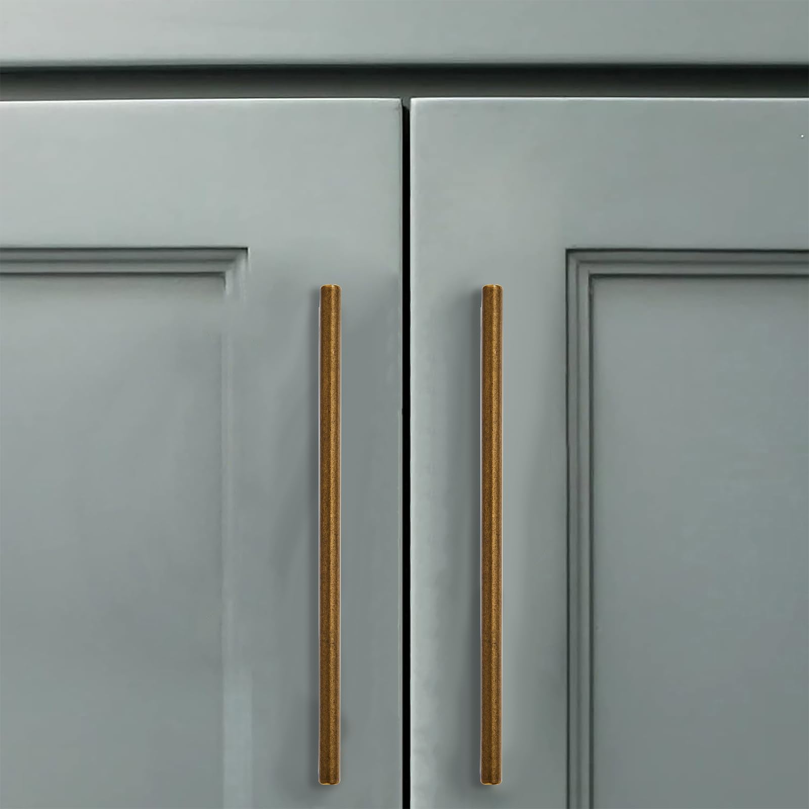 KHTUMEWARE-80296 Antique Brass Cabinet Pulls CTC 3 in (76 mm) 2-Pack in Antique Brass — KHTUMEWARE