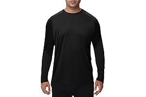 Moisture Wicking Men's Long Sleeve Rash Guard: Your Perfect Swim Shirt!