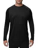 Long Sleeve Shirts for Men - Quick Dry Moisture Wicking UV UPF Sun Protection T-Shirts for Fishing Workout Swim