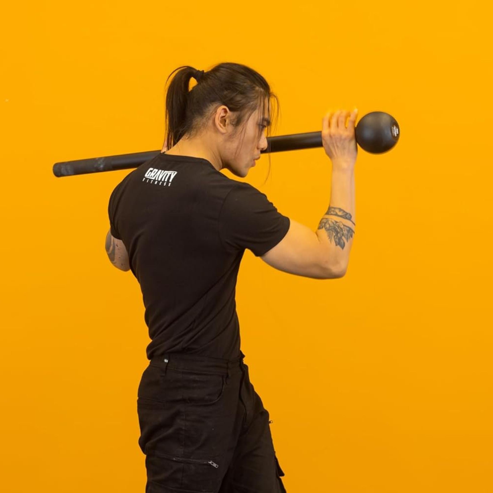 Gravity Fitness Maczuga Treningowa ze Stali Stopowej – Macebell do Treningu Siłowego, Mobilności i Chwytu – Do Ćwiczeń w Domu i na Siłowni – 4kg–12kg – Dla Entuzjastów Kalisteniki