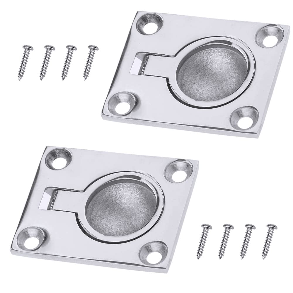 Buy DELSEN 2 Pcs Boat Hatch Handle Flush Ring Pull Hidden Handles with