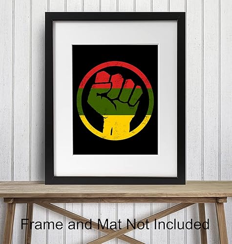 Miniatura 3 de Black Art - Arte de pared afroamericano - Letrero - Bandera afroamericana - Decoración de habitación de derechos civiles, decoración del hogar -