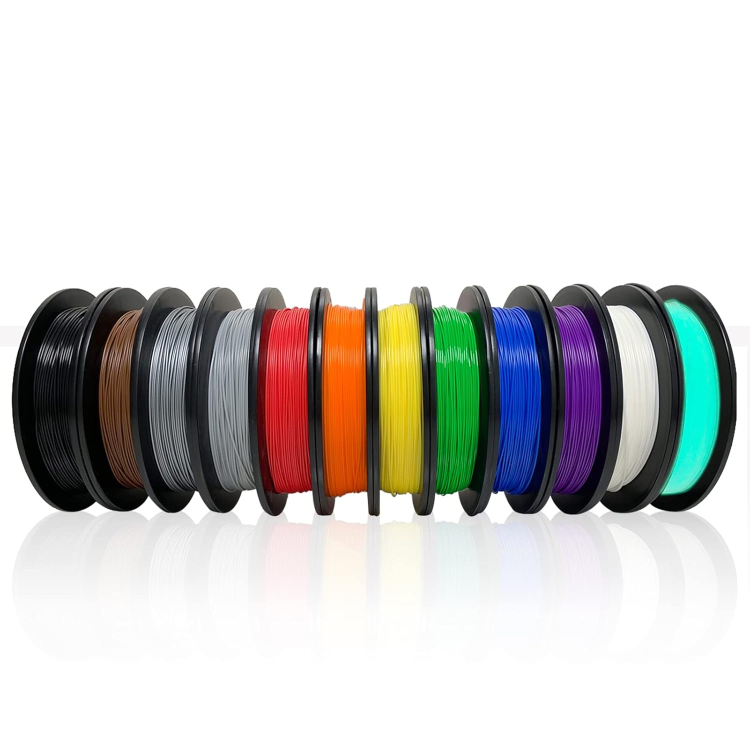Hot Deals Dikale PLA 3D Printer Filament Pack, 12pcs Bundle Spools (12 Assorted Colors, 500g per Spool, 12 Spools), 1.75mm, Dimensional Accuracy +/- 0.02 mm(Suitable for Ender 3 3D Printer etc)