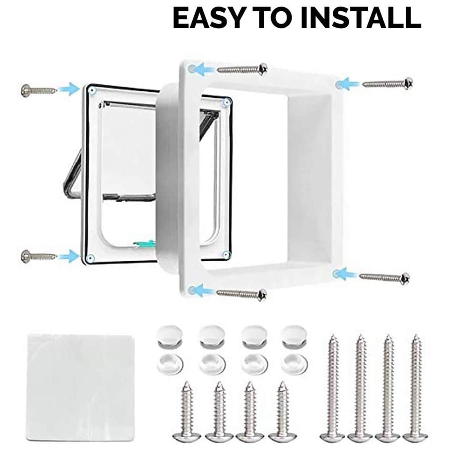 PestN'all Gattaiola per Gatti, Porta Schermo per Animali Domestici, Porta per Gatti e Cani,Entrata e Uscita Controllabile, Porta Scorrevole per Finestra di Sicurezza per Animale Domestico