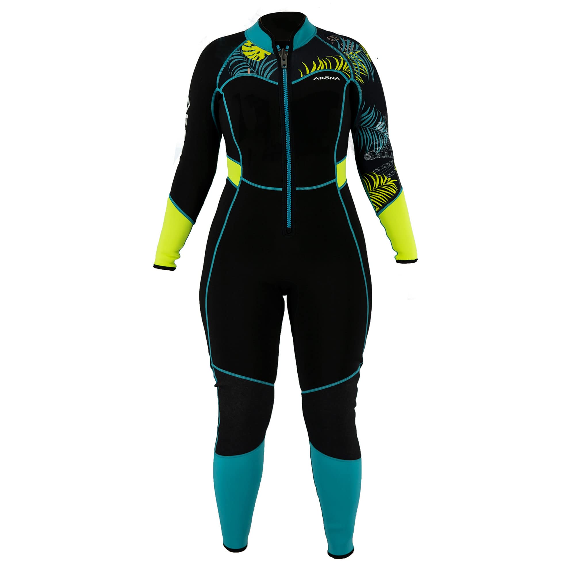 AKONA Women's Tropic Full Front Zip 3/2mm Wetsuit - 07