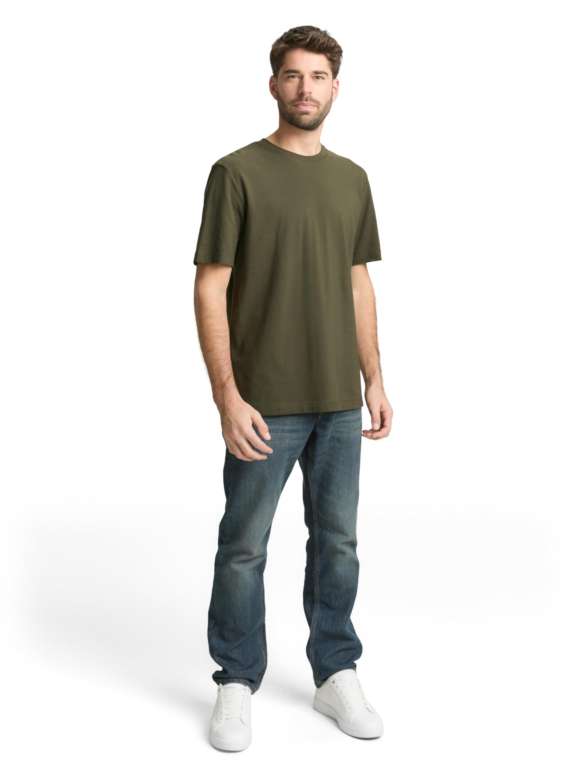 Klassisches T-Shirt mit Piqué-Struktur – Ansicht 2
