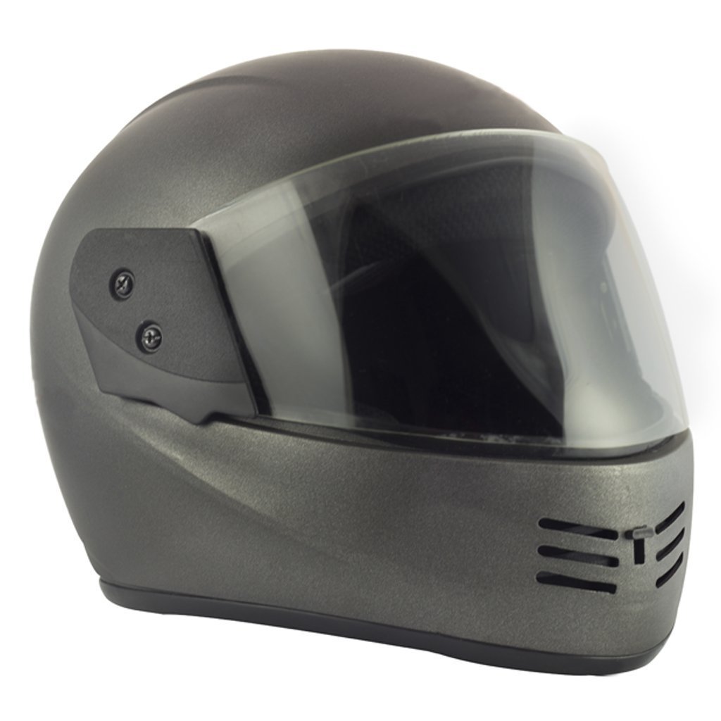 Sage Square ABS Shell Au-dei Elite ISI Certified Full Face Helmet (Grey Matte, Small)-image-23
