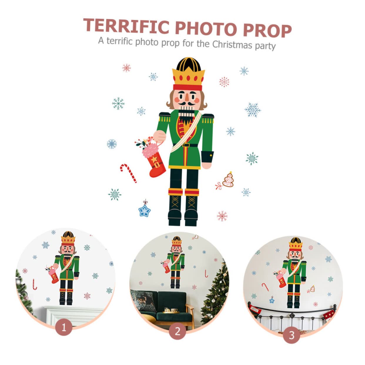 TOPBATHY 4 Hojas Pegatinas navideñas para Ventanas Feliz Navidad calcomanías de Pared Decoraciones de Ventana de Copos de Nieve Christmas Decorations Adornos navideños Decoración navideña
