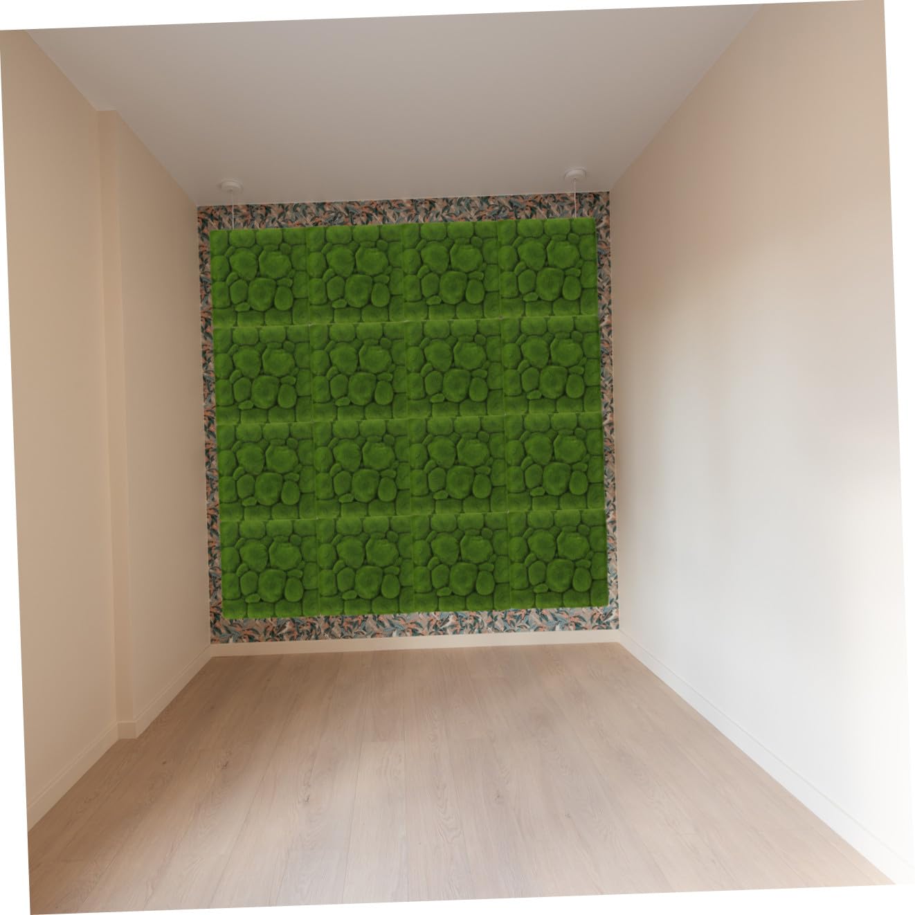 TOYANDONA 3 Pezzi Decorazione da Parete Sospesa Muschio Artificiale 30X30 CM Pannello in Schiuma Finta per Casa Ufficio Giardino Fai da Te Ornamento Murale Resistente