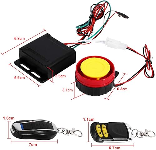 Miniatura 4 de VGEBY Kit de seguridad de motocicleta Sistema de alarma antirrobo Control remoto de arranque del motor Master Racing Sistema de alarma de