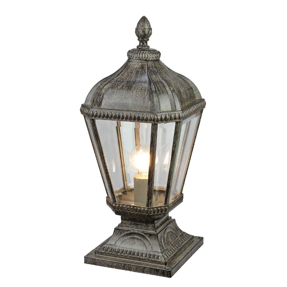 QUSYZD Post Lights Outdoor,Retro Outdoor Waterproof Ip55 Aluminum Metal Column LightRetro Post Pillar Lantern Light Decor Yard Garden Pathway Highlight Outdoor,