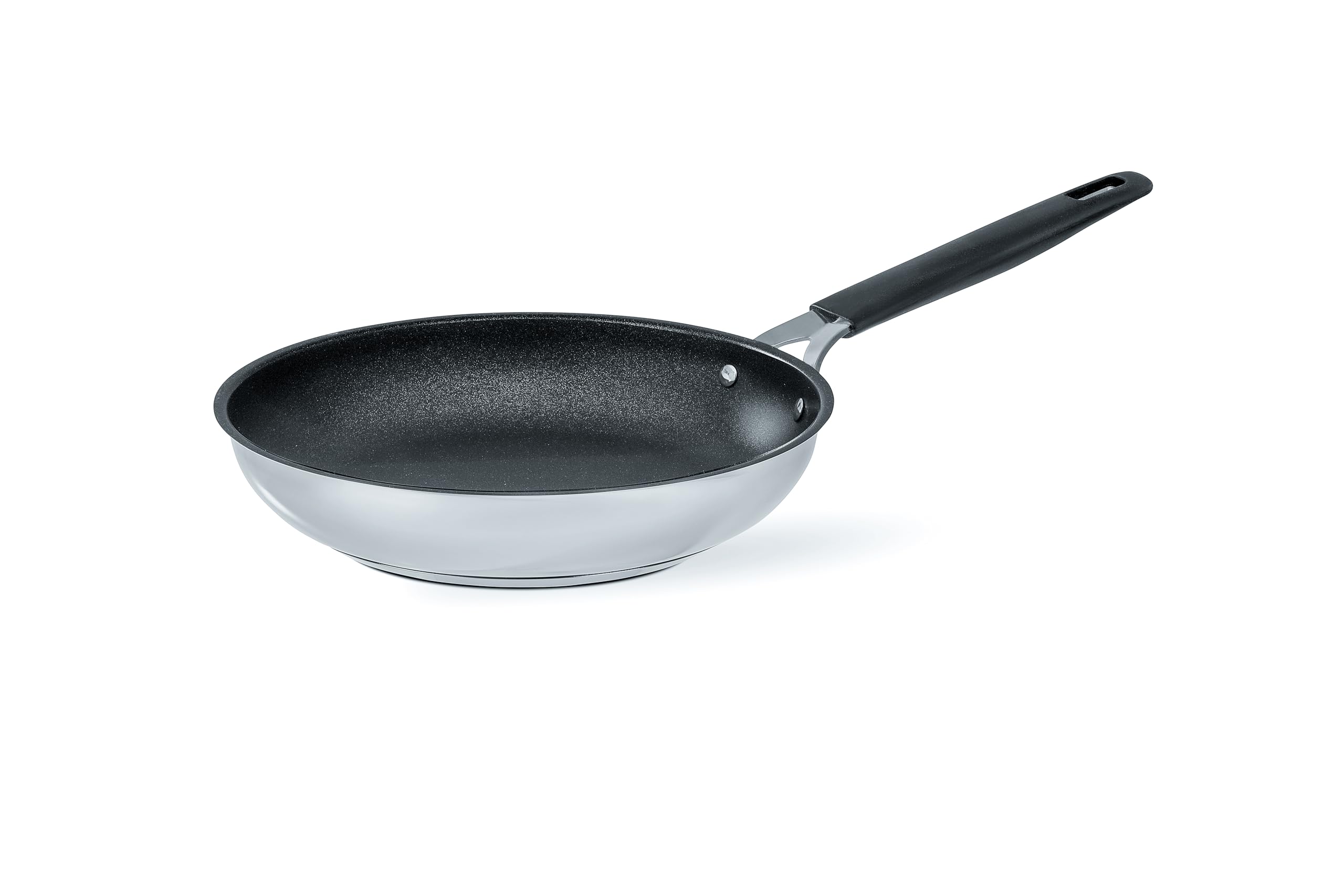 Barazzoni 33 Carati Padella ø24cm in Acciaio Inox 18/10 rivestito, ø24cm, Made in Italy