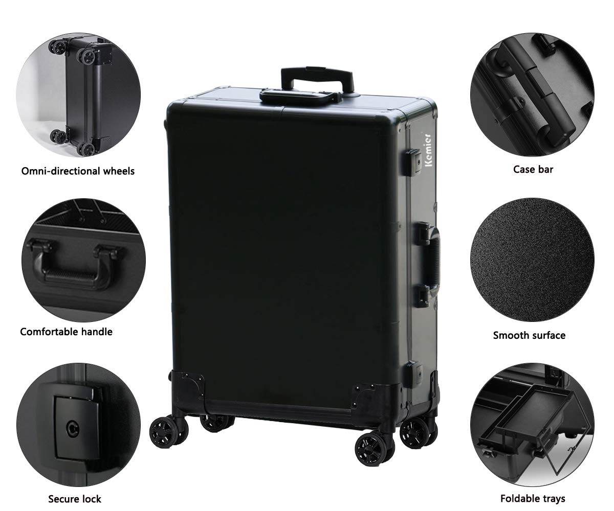 Buy Kemier Makeup Case,Professional Artist Studio Cosmetic Train Table