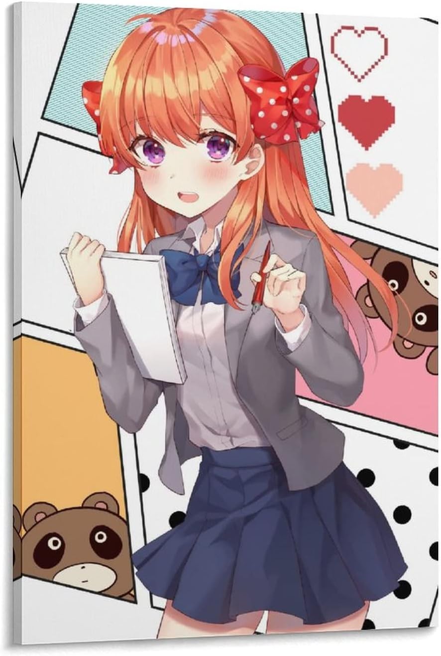Anime Monthly Girls' Nozaki-kun Gekkan Shoujo Nozaki-kun Chiyo Poster Decorative Painting Canvas Wall Posters And Art Picture Print Modern Family Bedroom Decor Posters 24x36inch(60x90cm)