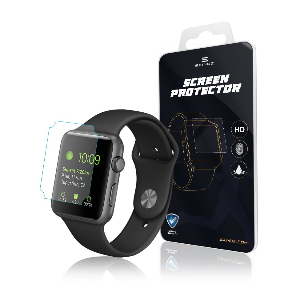 EXINOZ® Apple Watch Protezione quadrante | Protezione di Alta qualità con 1  Anno di Garanzia di Sostituzione | Ottieni Il Meglio dal Tuo Smart Watch  Apple (42mm) (1 Pack) : Amazon.it: Sport e tempo libero