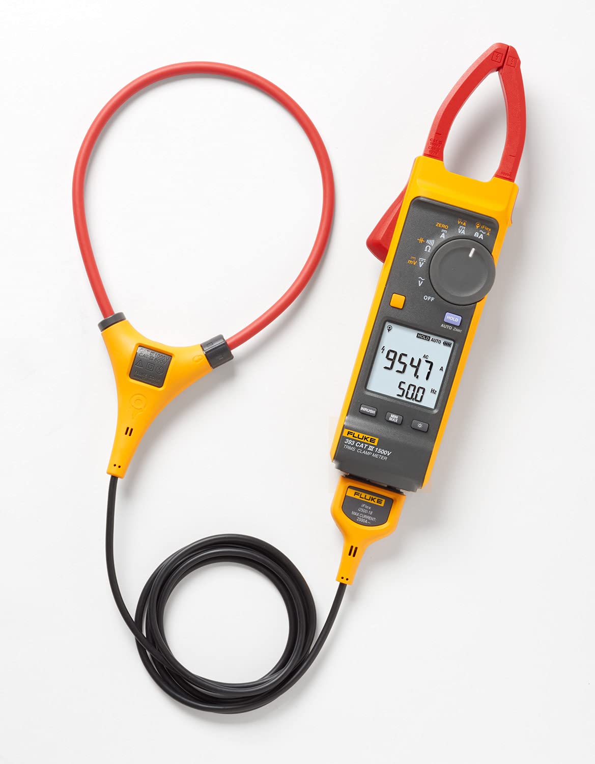 Fluke 393/E Zangenmessgerät AC/DC-Stromzange 1000V ac / 2500A ac, 1500V dc / 1000A dc
