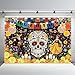 MEHOFOND 7x5ft Day of The Dead Backdrop for Mexican Fiesta Dia De Los Muertos Birthday Party Decorations Banner Sugar Skull Flower Photography Background Paper Cutting Photo Props