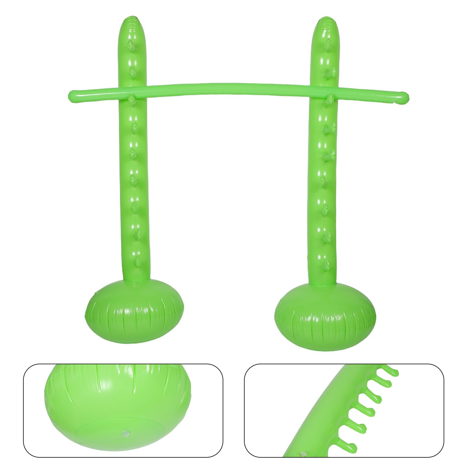 Cabilock Aufblasbarer Limbo-spielstab Grün Hochsprung Trainingsgerät Robust für Garten Pool Party Outdoor Erwachsene Spaß Sommer Backyard