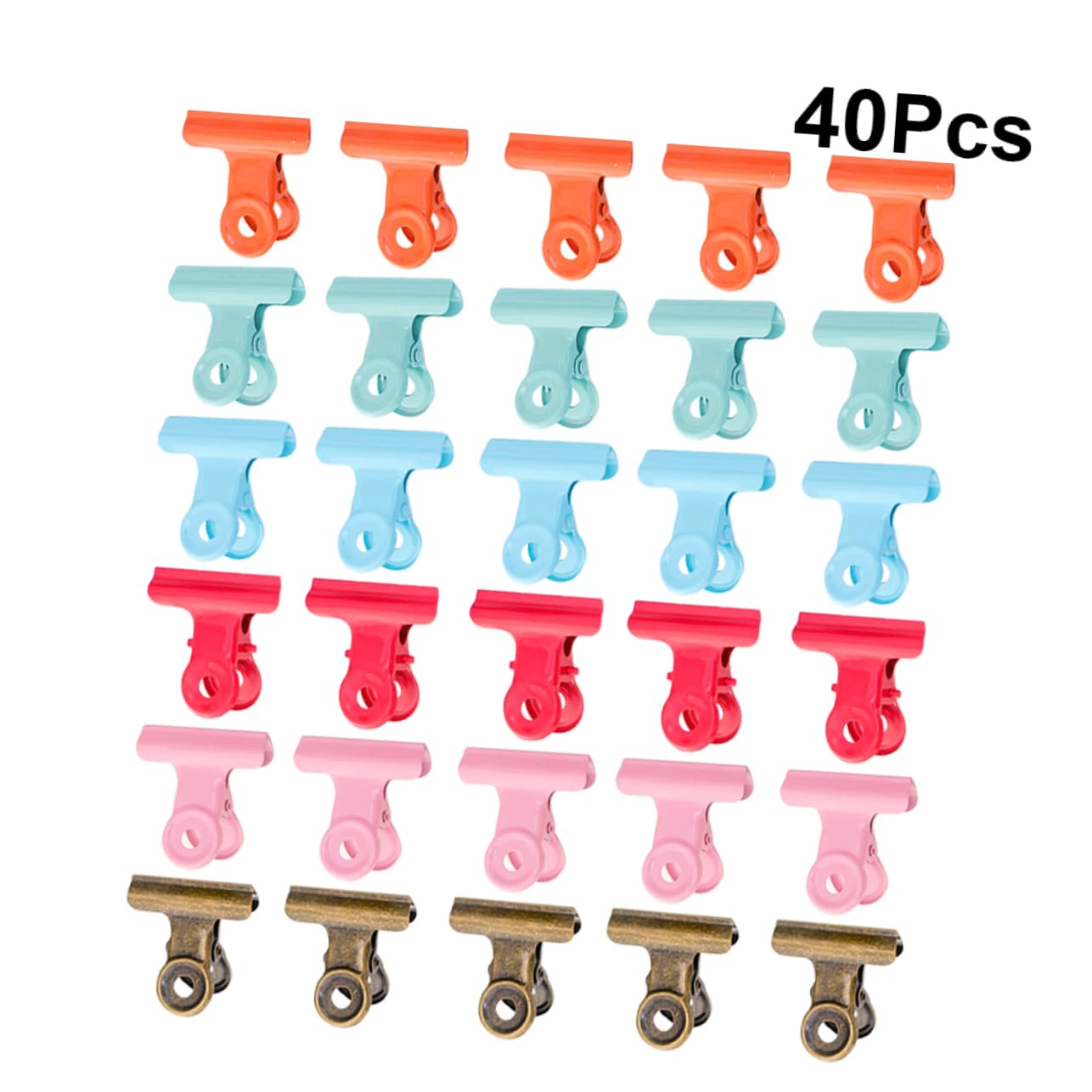 Tofficu 120pezzi Clip Metallo Fermagli Per Ufficio e Scuola Vari Resistenti e Pratici Per Documenti e Organizzazione Teli Ombreggianti