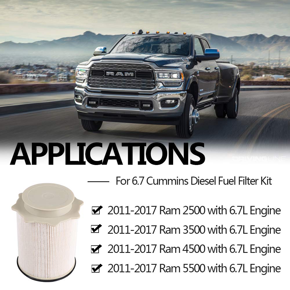 6.7 Cummins Fuel Filter 68157291AA for Ram 2500 3500 4500 6.7L Turbo