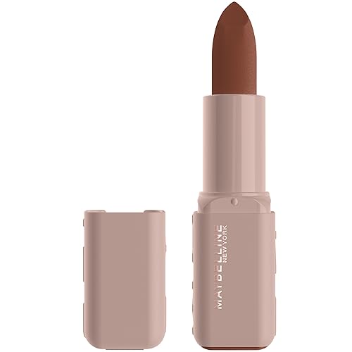 MAYBELLINE Serum Lipstick, Hydrating Lip Makeup with 8HRs of Lip Plumping Moisture with Hyaluronic Acid + Oil Blend, Avenue A (Deep Chocolate Brown Matte)