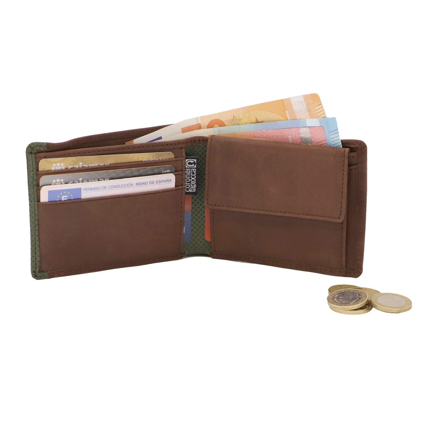 Coronel Tapiocca Men's Wallet – RFID Blocking With Coin Purse & Large Capacity | Casual & Travel Friendly