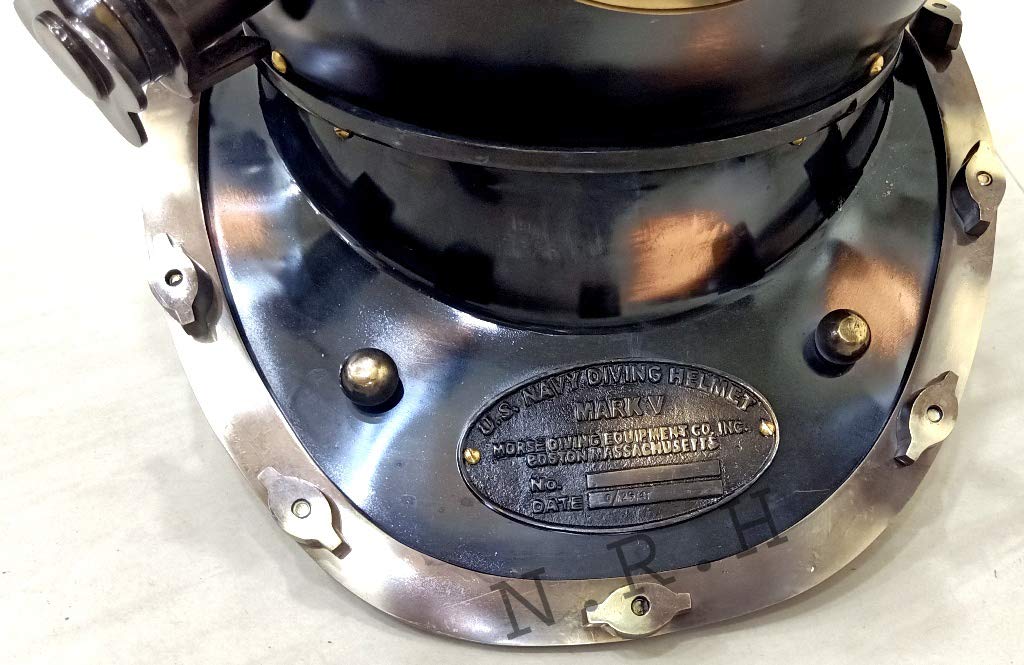 Casco de Buceo con Acabado Antiguo, diseño de Mark V de la Marina de EE. UU