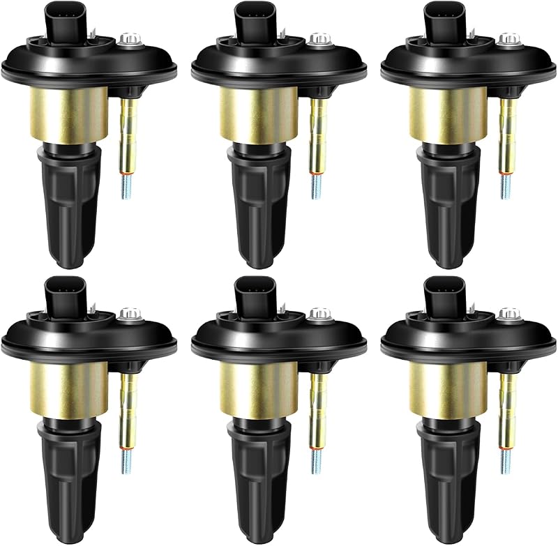 Jogo com 6 bobinas de ignição MAS UF-303 para Chevrolet Trailblazer, GMC Envoy e aplicações 4.2 L6