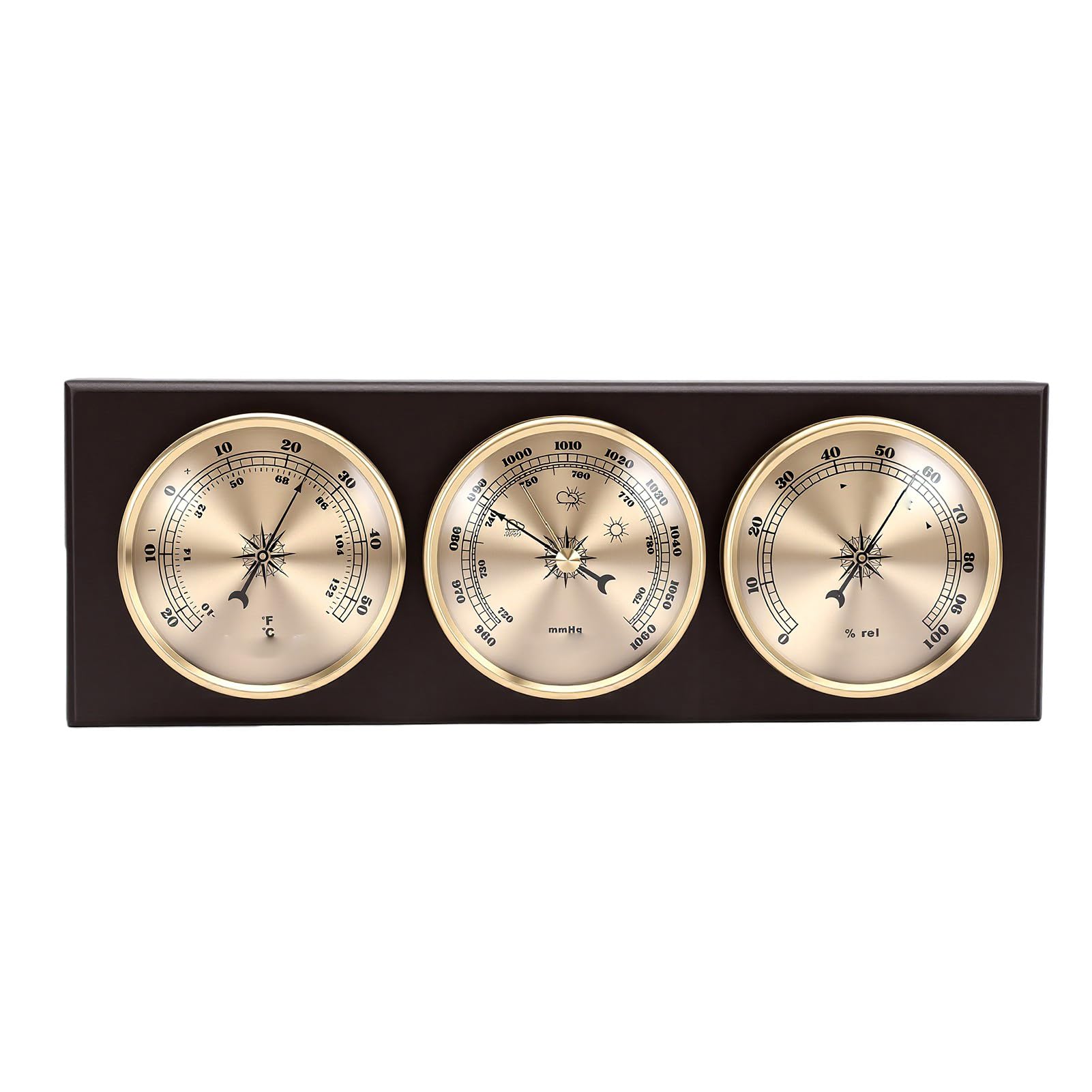 Naroote 3-in-1-Wetterstation, Barometer, Thermometer, Hygrometer Wandmontage