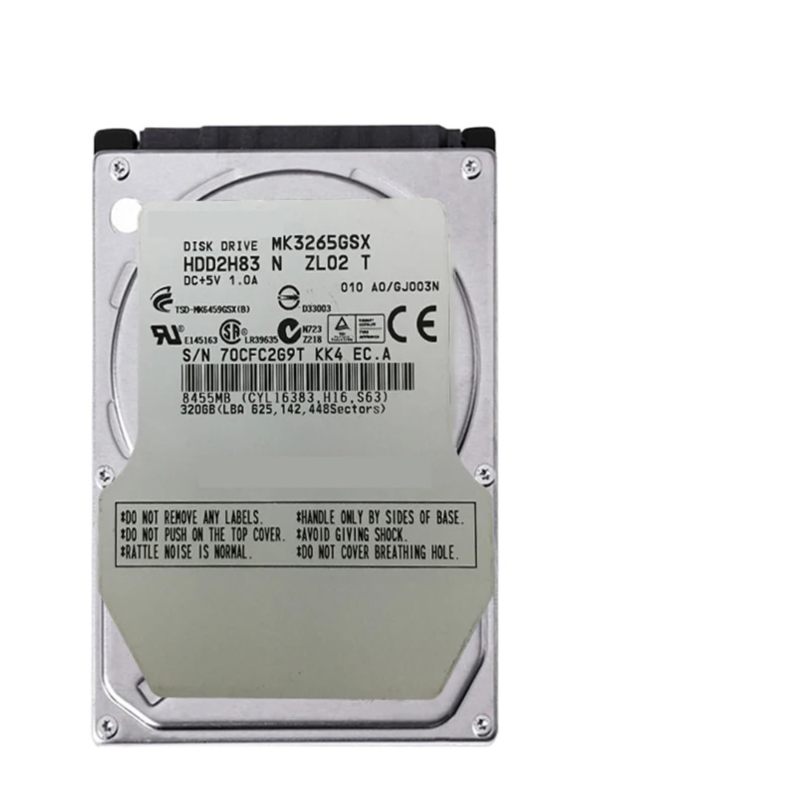 320 GB 2,5-calowy notebook SATA2 wewnętrzny dysk twardy 320G HDD 160 MB/s 2/8 mb 5400-7200 obr./min wewnętrzny dysk twardy