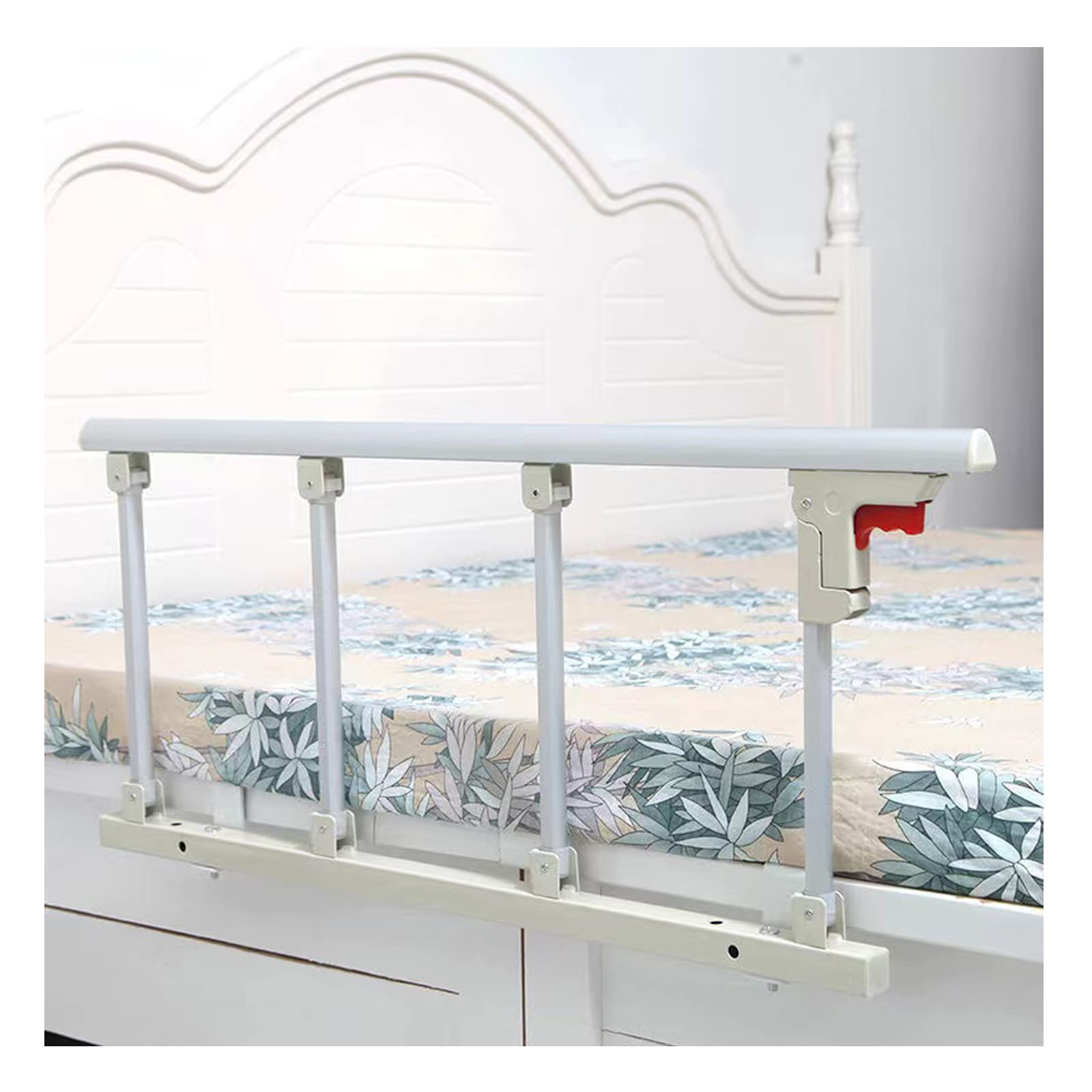 Barandilla de cama plegable, barandilla de cama plegable, barandilla de cama para cama ajustable, barandilla de cama plegable para adultos mayores, barra plegable junto a la cama disponible para la
