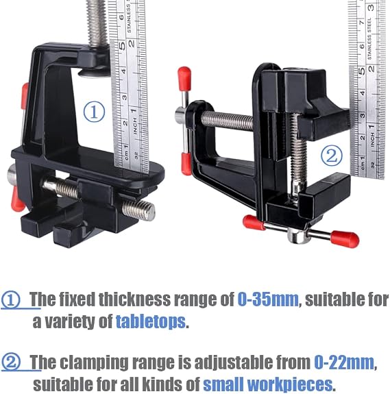 Mesee Mini Table Vice Adjustable Bench Vice Clamp for Hobby Craft Workbench