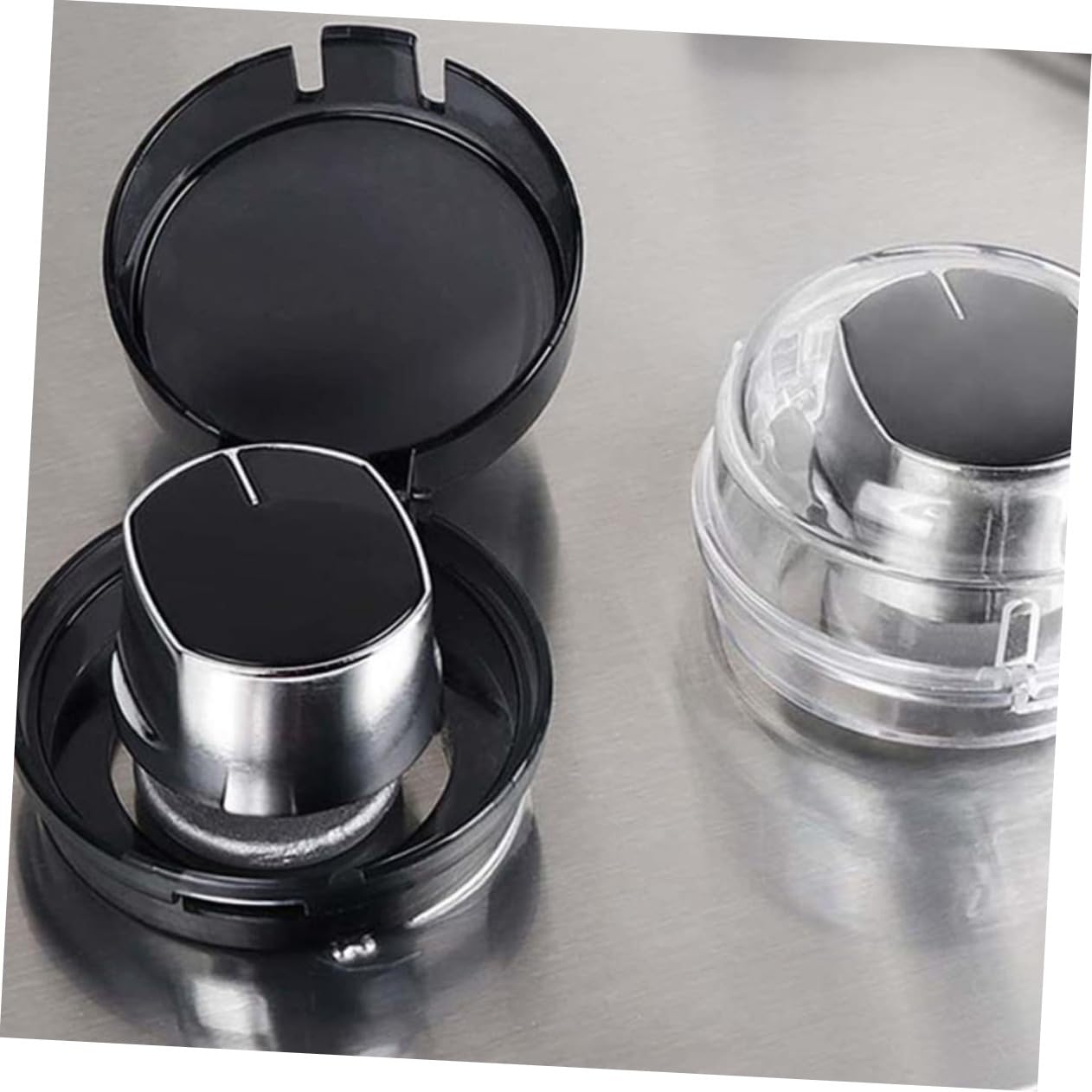 SHOWERORO 5pcs Gas Stove Knob Covers Boy Girl Safety Guard Oven Childproof Lock for Gas Stove Top