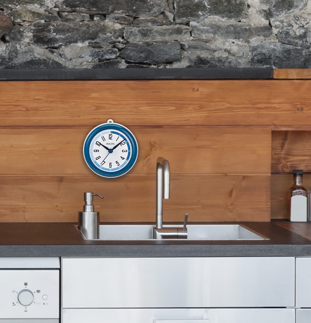 Bulova Reloj Modelo C4882 Shower Mate, pequeño, Azul y Blanco