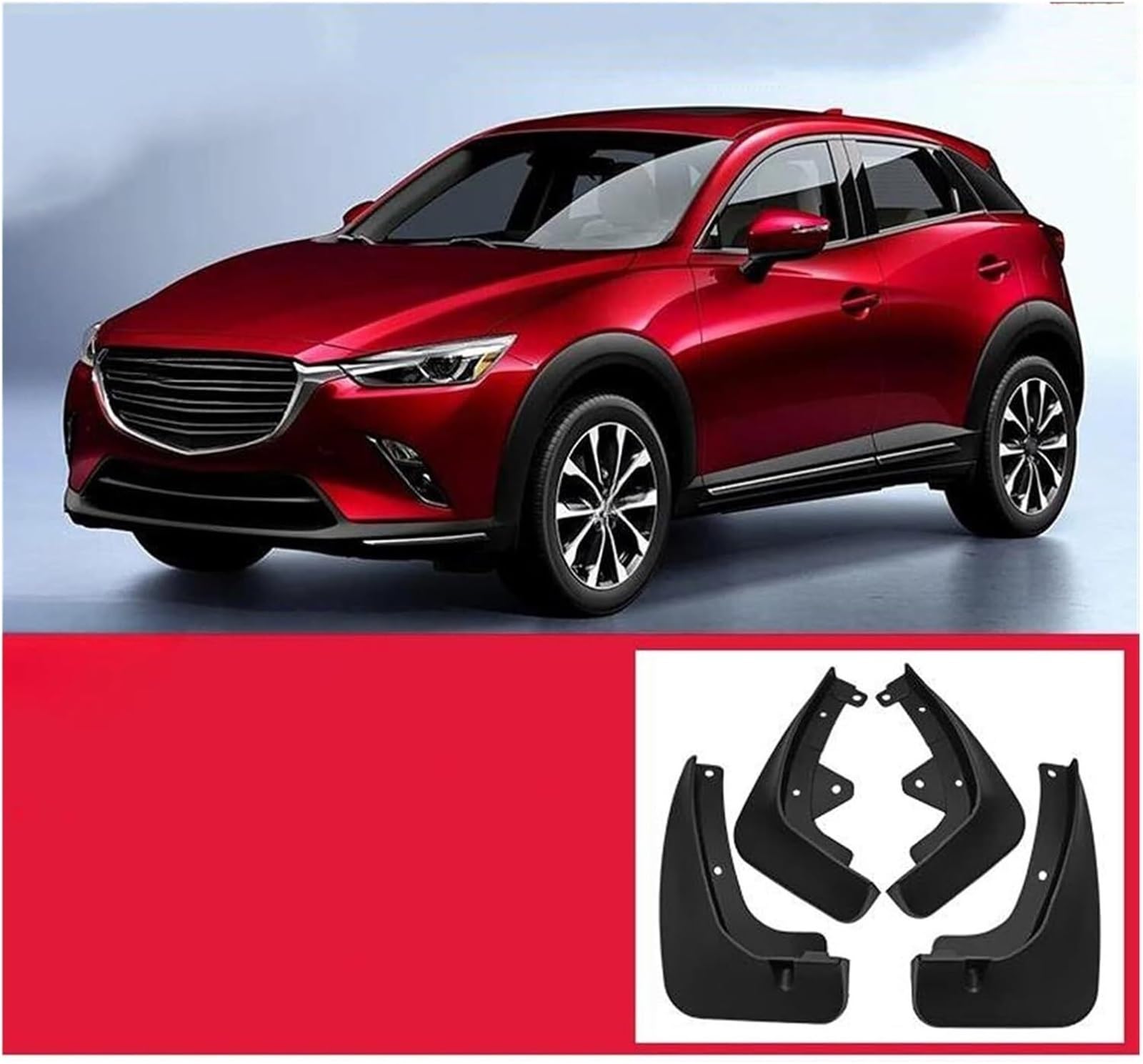 Autokotflügel Schmutzfänger für Mazda CX3 Spritzschutz Vorne Hinten Kotflügel für